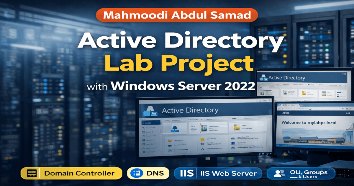 “Windows Server 2022 Active Directory Complete Setup | DC, OU, Groups, Users, IIS & Domain Join”